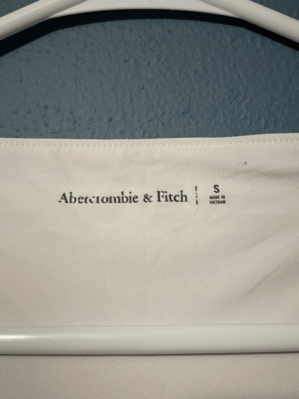 Abercrombie & Fitch White Bodycon Soft Long-Sleeve Square Neck Top Size Small - Picture 3 of 5